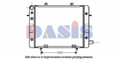 AKS DASIS 150001n -  Радиатор, охлаждение двигателя